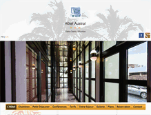 Tablet Screenshot of hotel-austral.fr